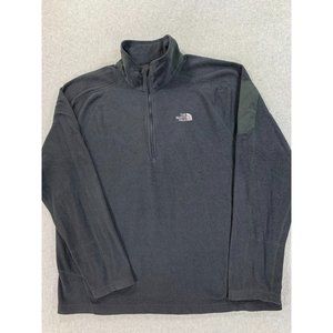 The‎ North Face Flashdry Half Zip Fleece Pullover Shirt (Men's XL) Gray